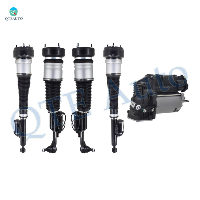 Full Set Front-Rear Air Airmatic Suspension Spring Strut-Air Suspension Compressor Pump For 2014 Mercedes-Benz CL550 AWD