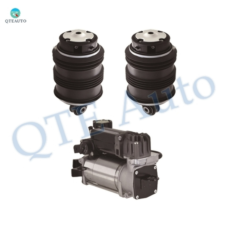 Set of 3 Air Suspension Compressor Pump-Rear Air Suspension Spring Bag For 2007-2009 Mercedes-Benz E63 AMG