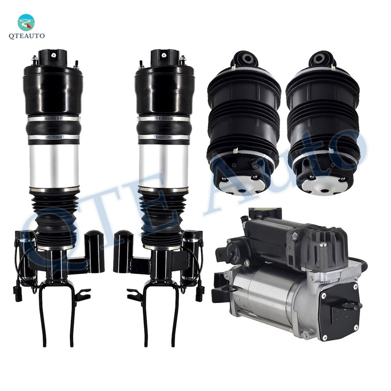 Full Set Front Air Airmatic Suspension Spring Strut-Air Suspension Compressor Pump-Rear Air Suspension Spring Bag For 2004-2006 Mercedes-Benz E500 ADS