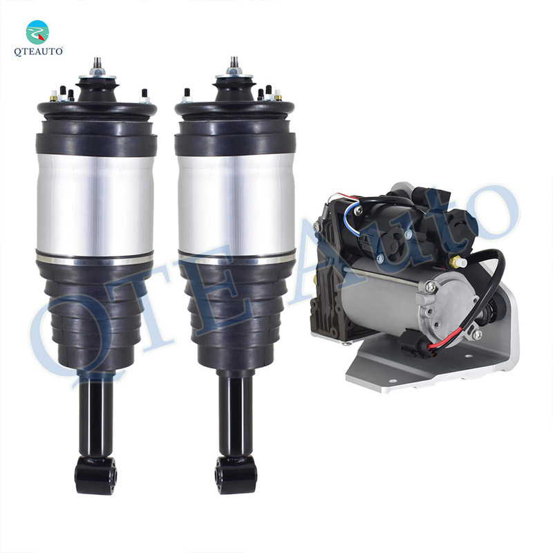 Set of 3 Air Suspension Compressor Pump-Rear Air Suspension Spring Strut For 2006-2013 Land Rover Range Rover Sport