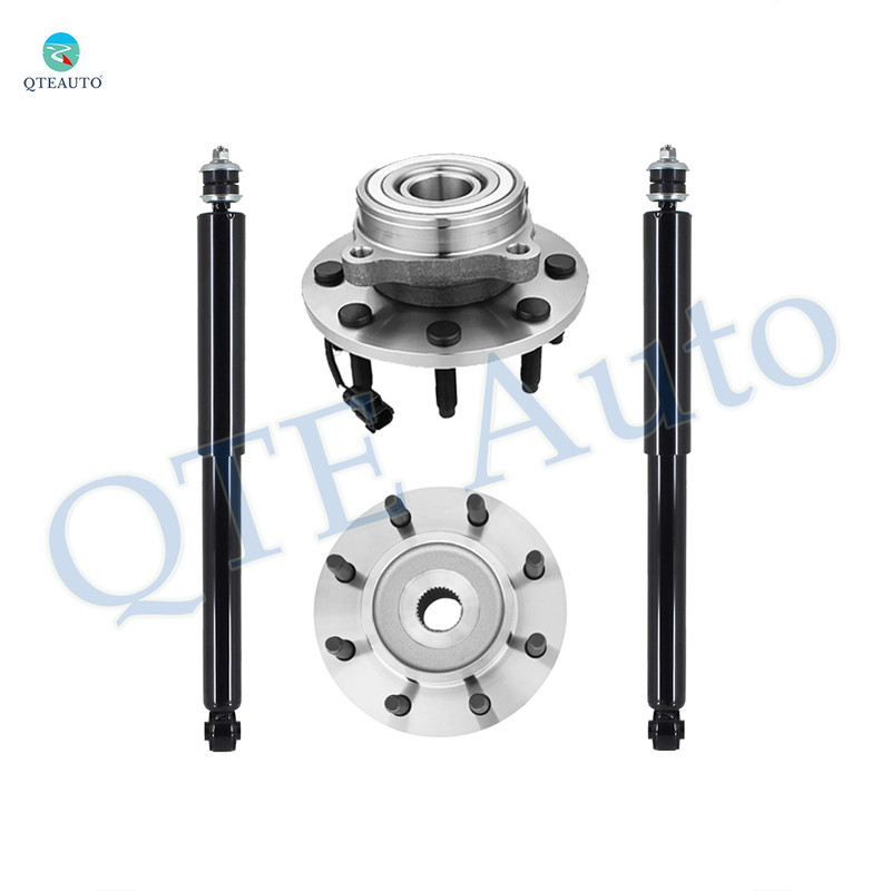 Set of 4 Front Shock Absorber-Wheel Hub Bearing Assembly For 2003-2005 Dodge RAM 2500
