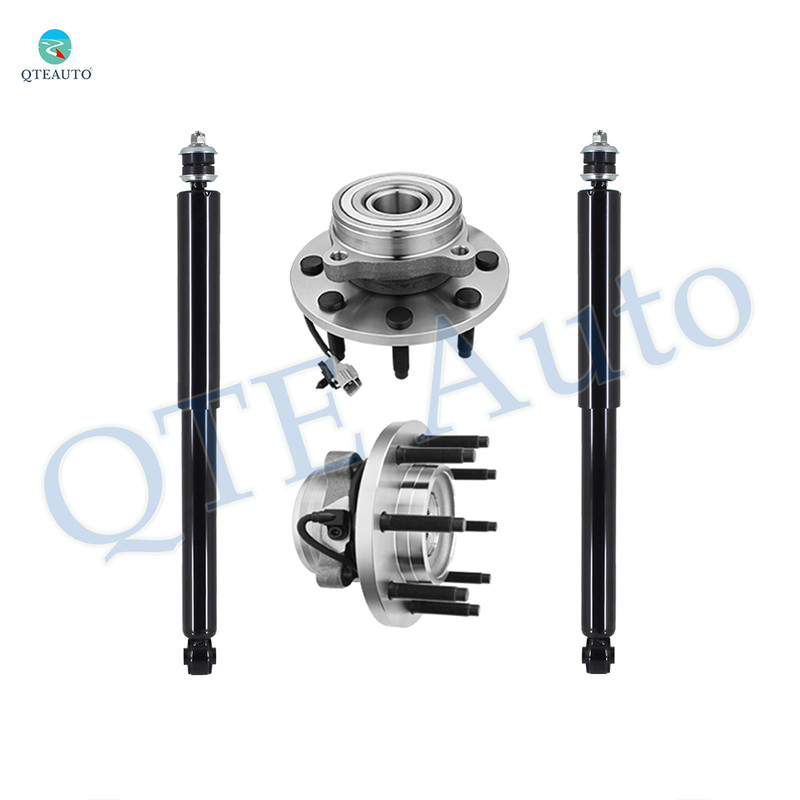 Set of 4 Front Shock Absorber-Wheel Hub Bearing Assembly For 2000-2002 Dodge RAM 2500