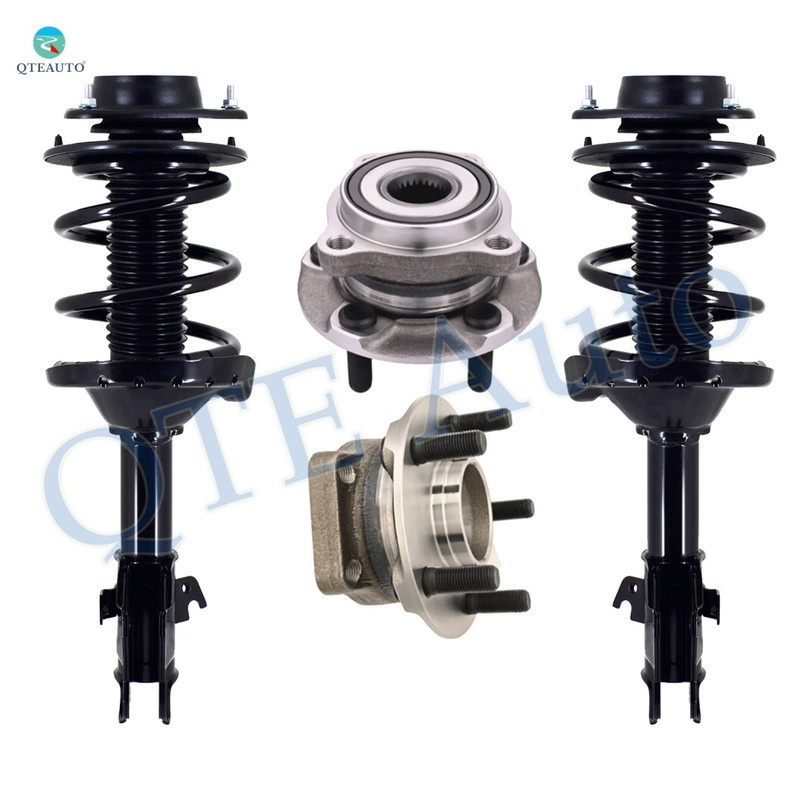 Set of 4 Front Quick Complete Strut-Coil Spring-Wheel Hub Bearing Assembly For 2011-2014 Subaru Impreza