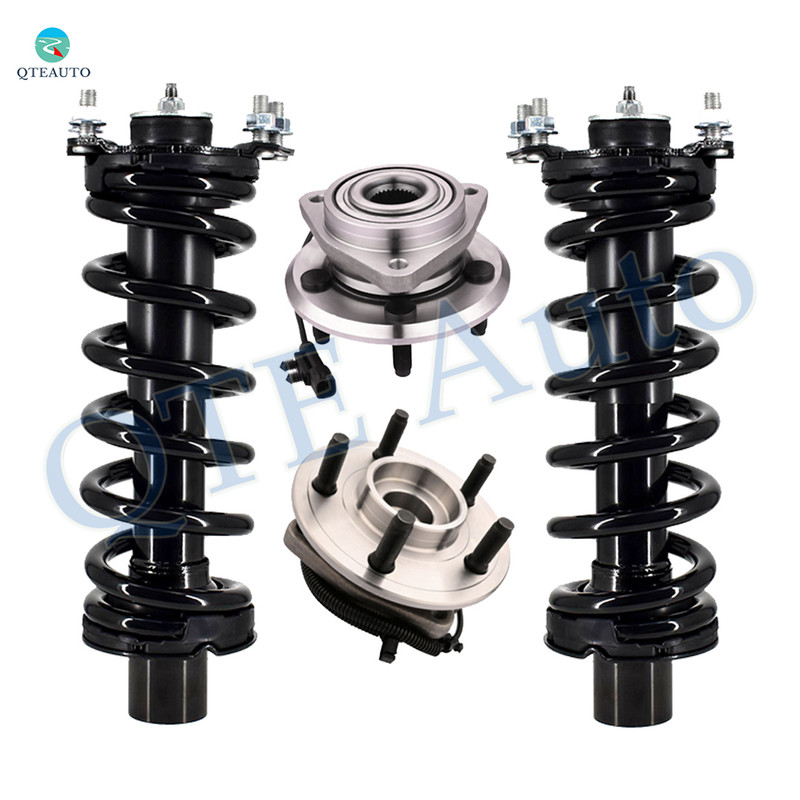 Set of 4 Front Quick Complete Strut-Coil Spring-Wheel Hub Bearing Assembly For 2007-2011 Dodge Nitro 4WD