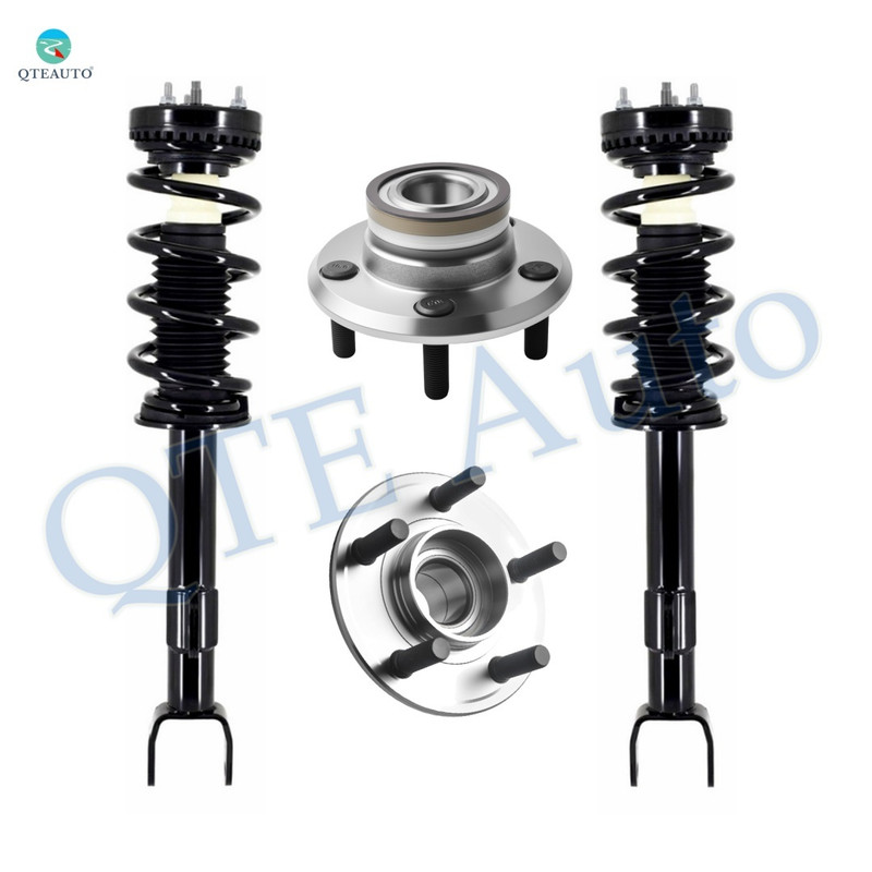 Set Front Quick Complete Strut-Coil Spring-Wheel Hub Bearing Assembly For 2012-2014 Dodge Challenger