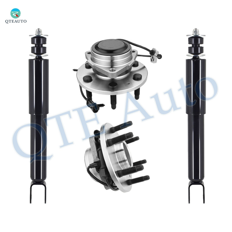 Set of 4 Front Shock Absorber-Wheel Hub Bearing Assembly For 2000-2006 Chevrolet Suburban 1500 RWD