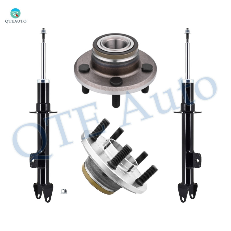 Set 4 Front Strut-Wheel Hub Bearing Assembly For 2006-2010 Dodge Charger w/ Performance