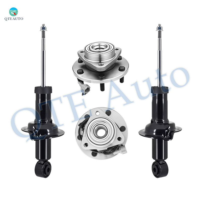 Set of 4 Front Suspension Strut-Wheel Hub Bearing Assembly For 2004-2007 Nissan Titan