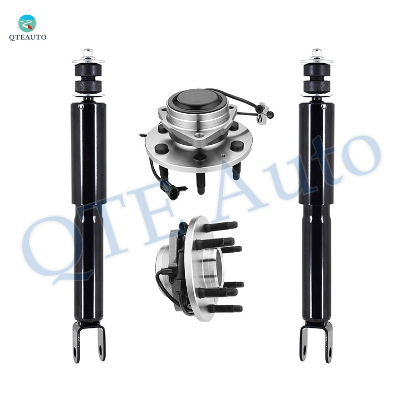 Set of 4 Front Shock Absorber-Wheel Hub Bearing Assembly For 2000-2006 GMC Yukon RWD w/ ZW7 Premium Smooth Ride Susp. Set of 4 Front Shock Absorber-Wheel Hub Bearing Assembly For 2000-2006 GMC Yukon RWD w/ ZW7 Premium Smooth Ride Susp.