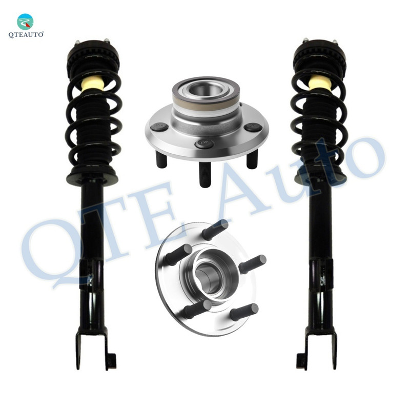 Set of 4 Front Quick Complete Strut-Coil Spring-Wheel Hub Bearing Assembly For 2009 2010 Dodge Challenger SRT8