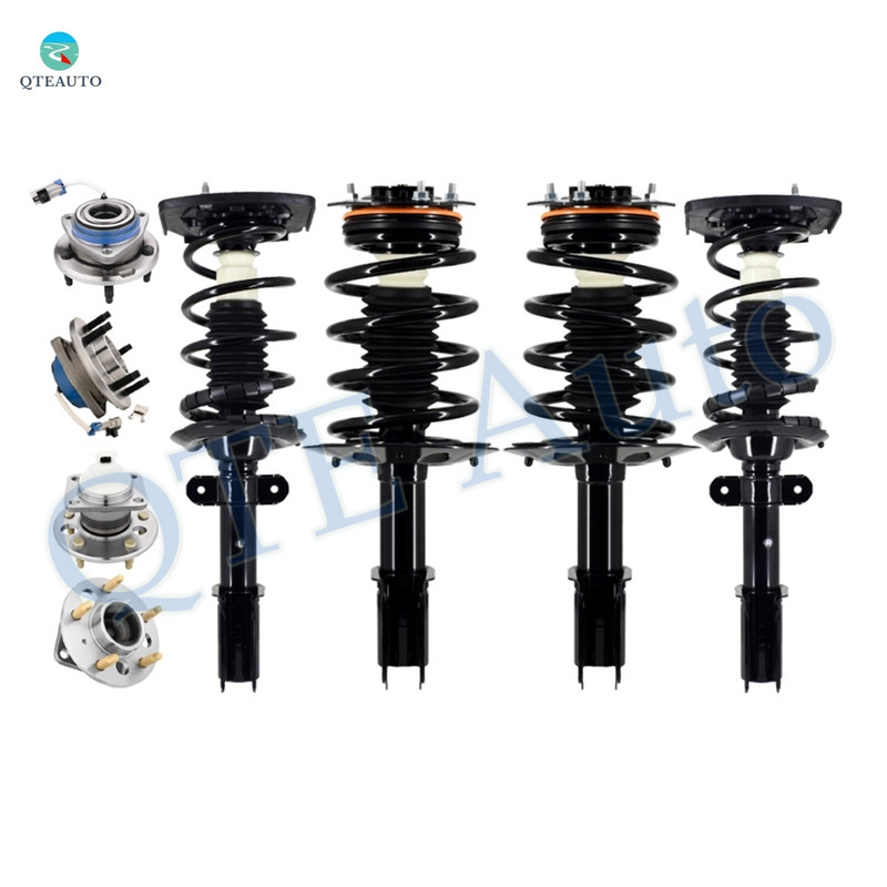 Set of 8 Quick Complete Strut-Coil Spring-Coil Spring Assembly-Wheel Hub Bearing Assembly Assembly For 1998-2002 Oldsmobile Intrigue