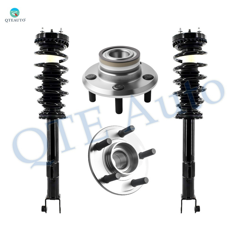 Set Front Quick Complete Strut-Coil Spring-Wheel Hub Bearing Assembly For 2009 2010 Dodge Challenger