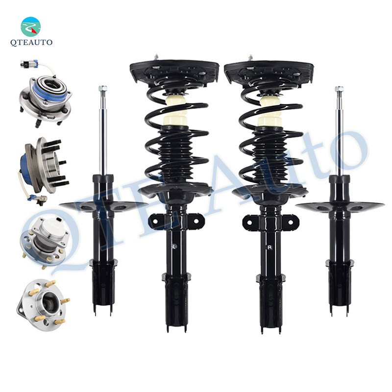 Set of 8 Strut-Quick Complete Strut-Coil Spring-Wheel Hub Bearing Assembly For 1997 1998 Pontiac Grand Prix