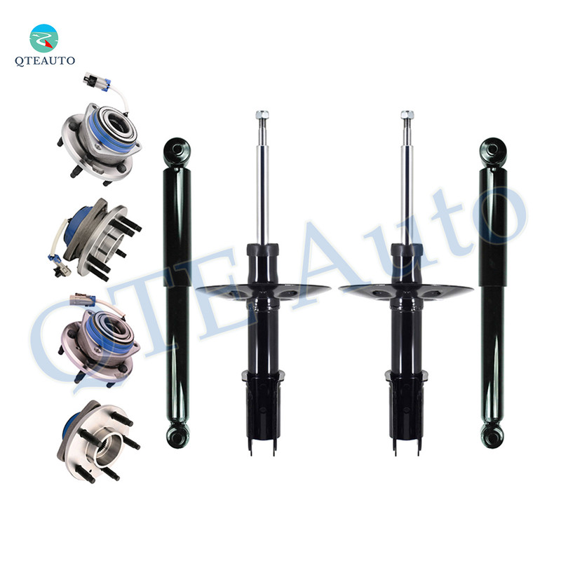 Set 8 Strut-Shock Absorber-Wheel Hub Bearing Assembly For 2002-2004 Oldsmobile Silhouette