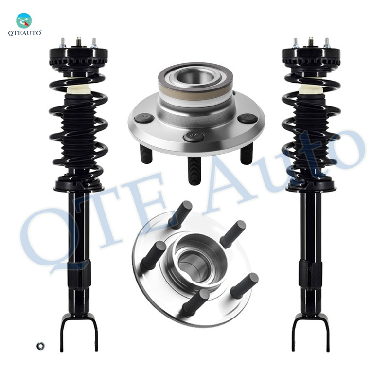 Set of 4 Front Quick Complete Strut-Coil Spring-Wheel Hub Bearing Assembly For 2012-2014 Chrysler 300