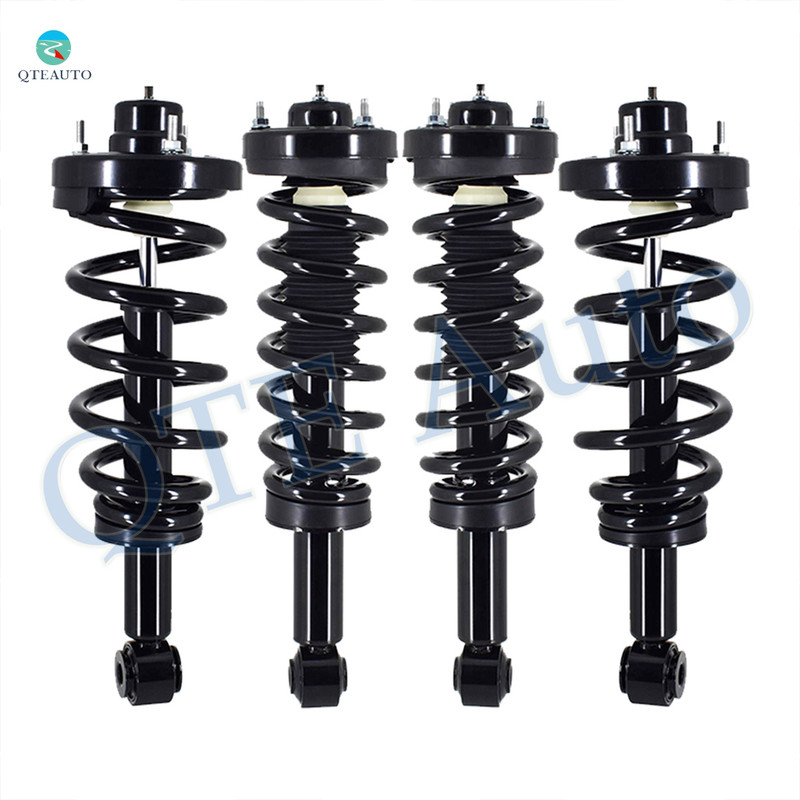 Set of 4 Front-Rear Quick Complete Strut Coil Spring For 2007-2013 Lincoln Navigator