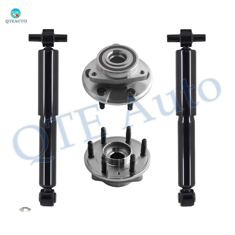 Set of 4 Rear Wheel Hub Bearing-Shock Absorber For 2008-2017 Buick Enclave FWD