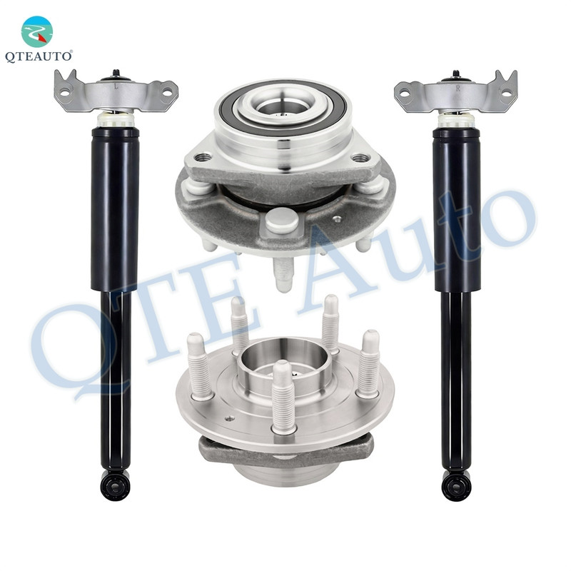 Set of 4 Rear Wheel Hub Bearing Assembly-Suspension Strut For 2016 2017 Chevrolet Impala