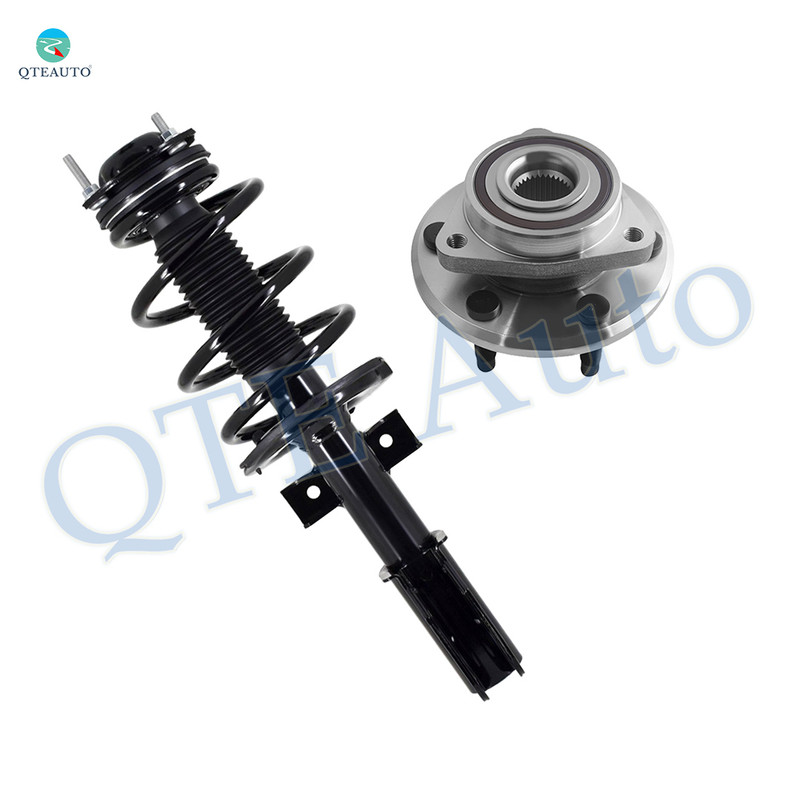 Front Wheel Hub Bearing-Quick Complete Strut For 2007-2012 GMC Acadia V6 3.6L