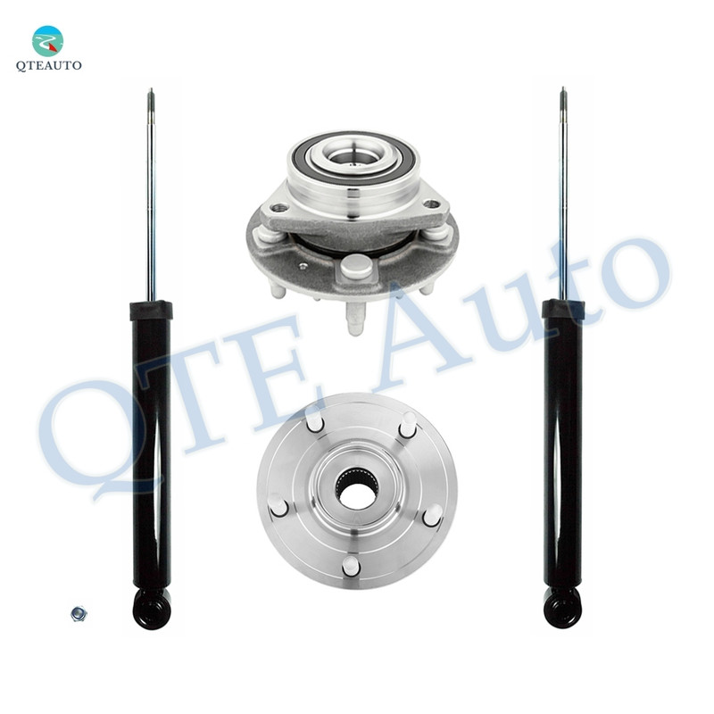 Set 4 Rear Wheel Hub Bearing Assembly-Shock Absorber For 2011-2017 Buick Regal