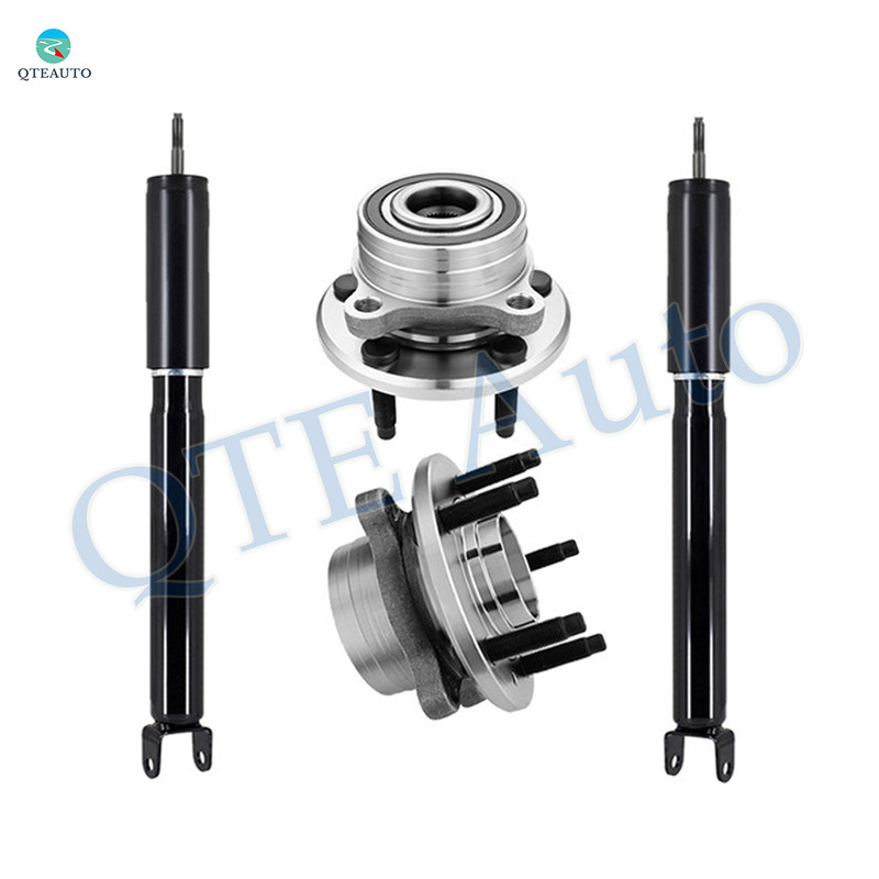 Set 4 Rear Wheel Hub Bearing Assembly-Shock Absorber For 2013-2019 Ford Explorer