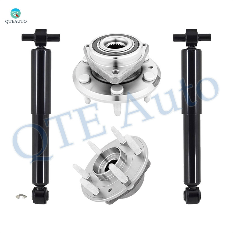 Set 4 Rear Wheel Hub Bearing Assembly-Shock Absorber For 2017 GMC Acadia Limited