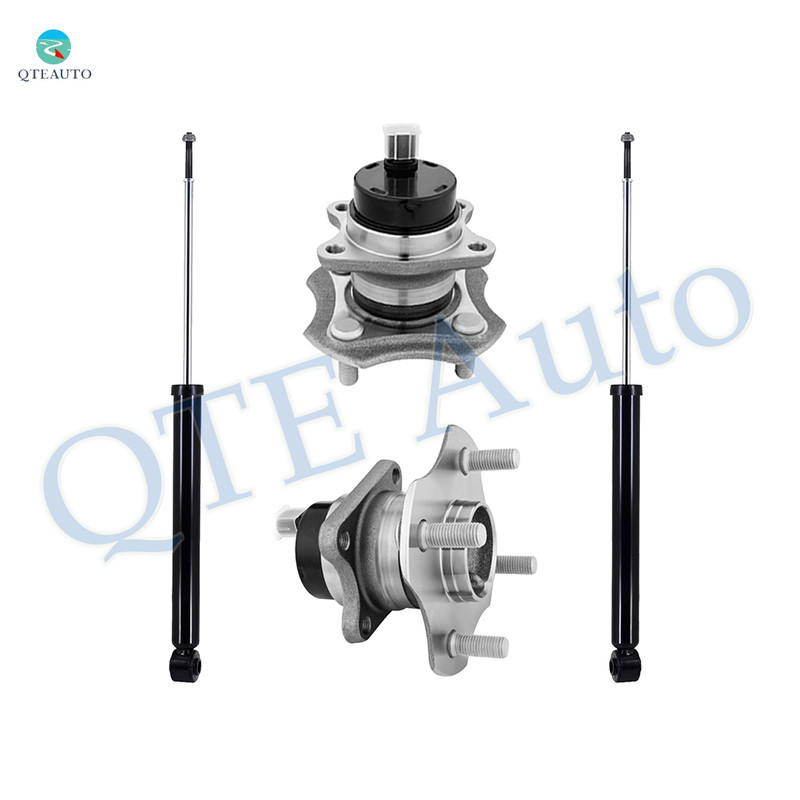 Set 4 Rear Wheel Hub Bearing Assembly-Shock Absorber For 2000-2005 Toyota Echo