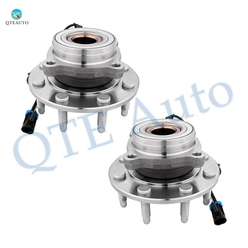 Set of 4 Front Drilled Slotted Brake Disc Rotors-Wheel Hub Bearing Assembly For 2003 2004 Chevrolet Suburban 2522