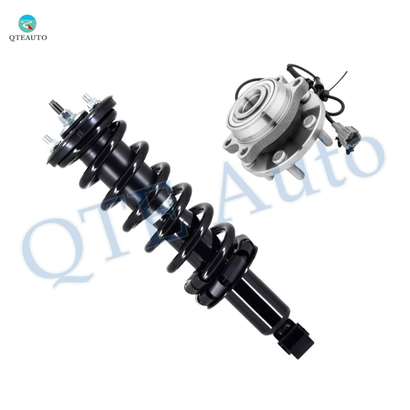Front Quick Complete Strut-Coil Spring-Wheel Hub Bearing For 2005 XE 4WD, 2008-2019 Nissan Frontier 4WD