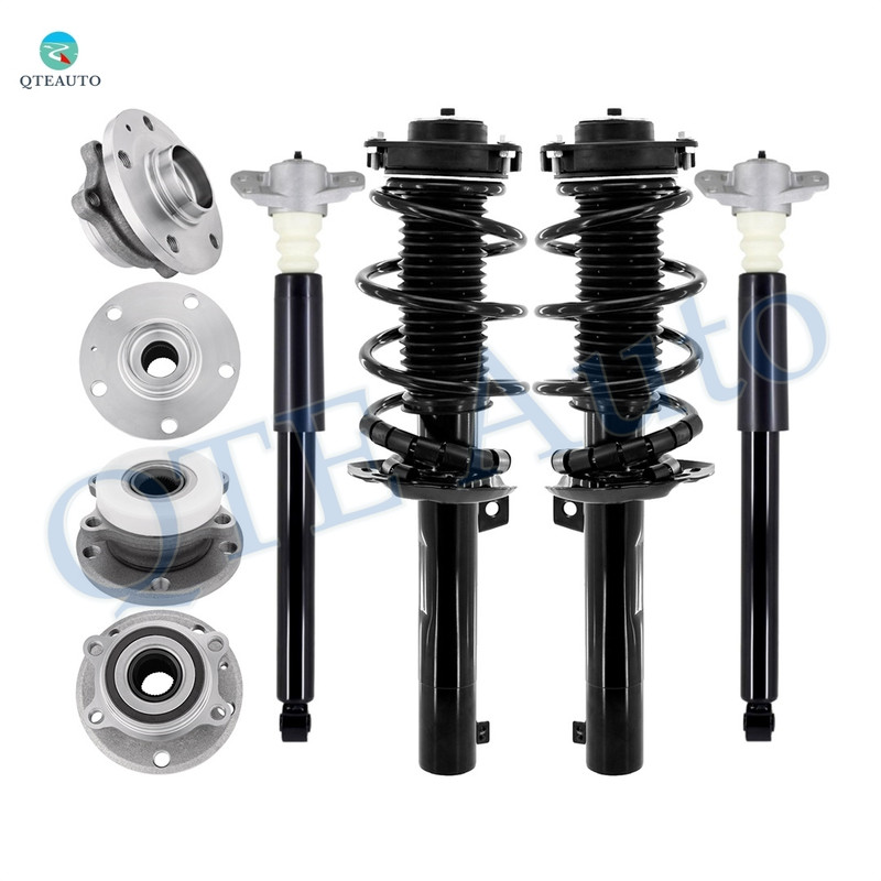 Set of 8 Quick Complete Strut-Coil Spring-Wheel Hub Bearing Assembly-Shock Absorber For 2009-2017 Volkswagen tiguan Set of 8 Quick Complete Strut-Coil Spring-Wheel Hub Bearing Assembly-Shock Absorber For 2009-2017 Volkswagen tiguan