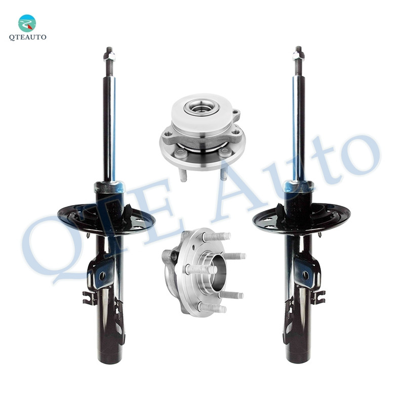 Set of 4 Front Suspension Strut Assembly-Wheel Hub Bearing Assembly For 2010-2012 Ford Taurus