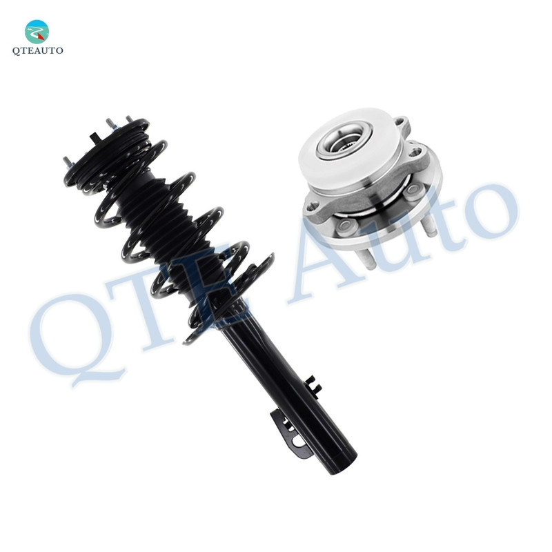 Front Left Quick Complete Strut-Coil Spring Assembly-Wheel Hub Bearing Assembly For 2009 Lincoln MKS