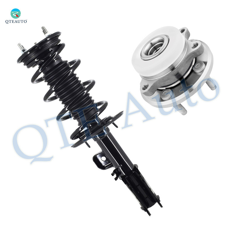 Front Right Quick Complete Strut-Coil Spring Assembly-Wheel Hub Bearing Assembly For 2013-2017 Ford Taurus FWD