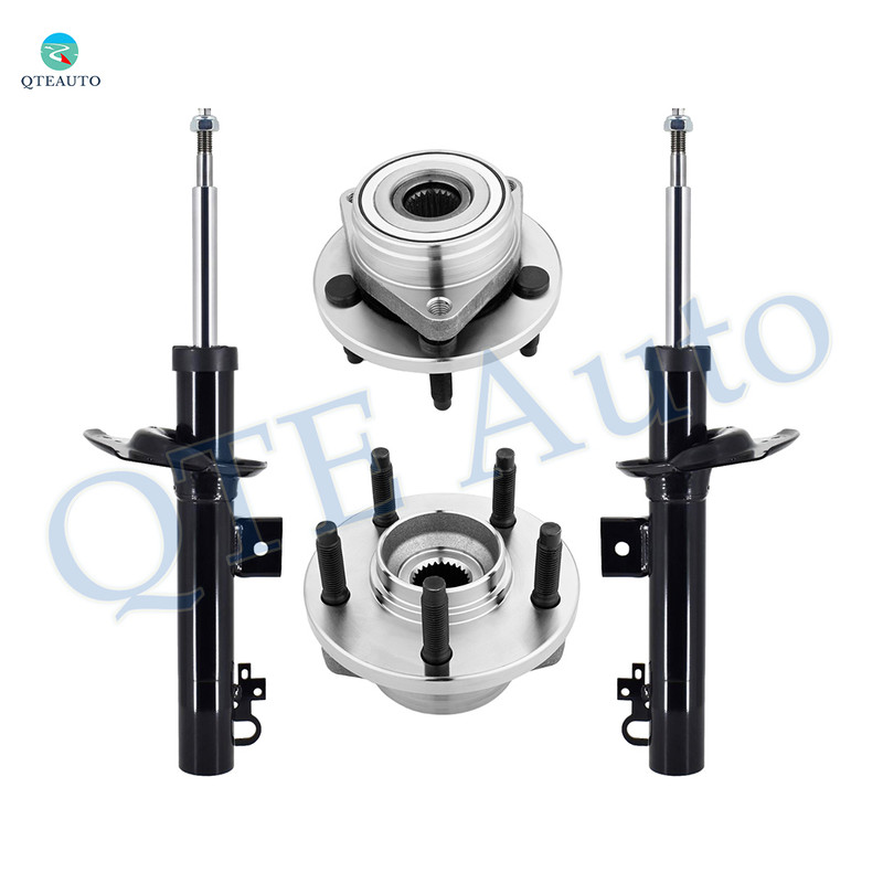 Set of 4 Front Suspension Strut-Wheel Hub Bearing For 1996-2007 Ford Taurus