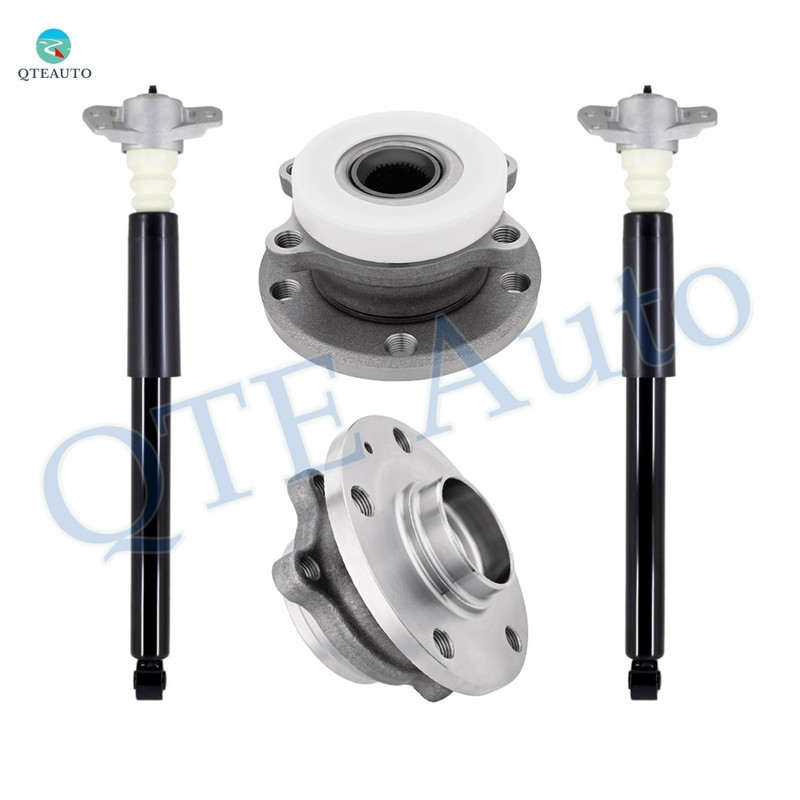 Set of 4 Rear Complete Shock Kit-Wheel Hub Bearing For 2015-2018 Audi Q3 Quattro