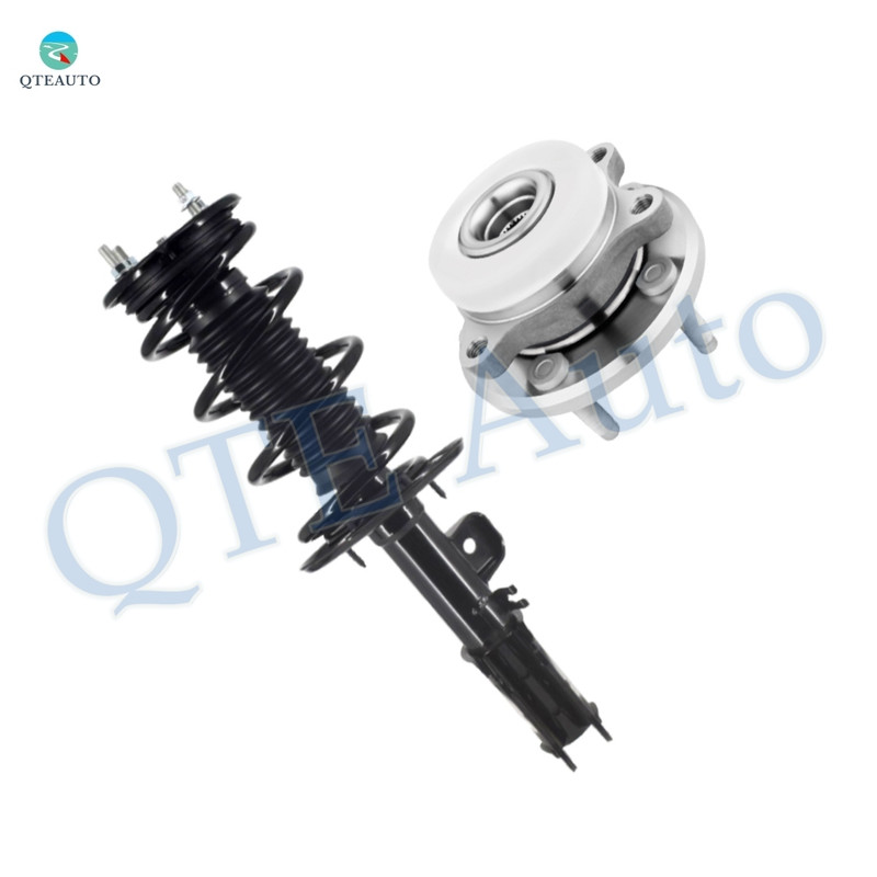 Front Left Quick Complete Strut-Coil Spring Assembly-Wheel Hub Bearing Assembly For 2013-2019 Ford Taurus V6