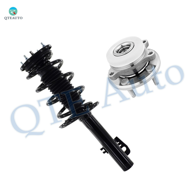 Front Right Quick Complete Strut-Coil Spring Assembly-Wheel Hub Bearing Assembly For 2009 Ford Flex