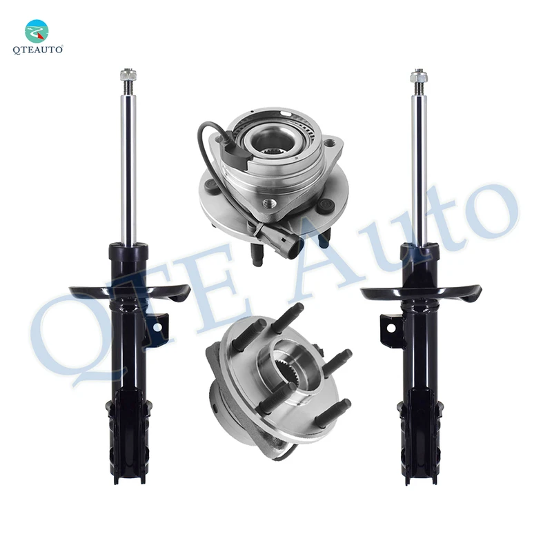 Set 4 Front Suspension Strut-Wheel Hub Bearing Assembly For 2005-2010 Pontiac G6