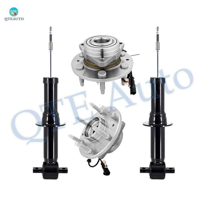 Set of 4 Front Suspension Strut Assembly-Wheel Hub Bearing Assembly For 2014-2018 GMC Sierra 1500 4WD Monotube Performance Upgrade