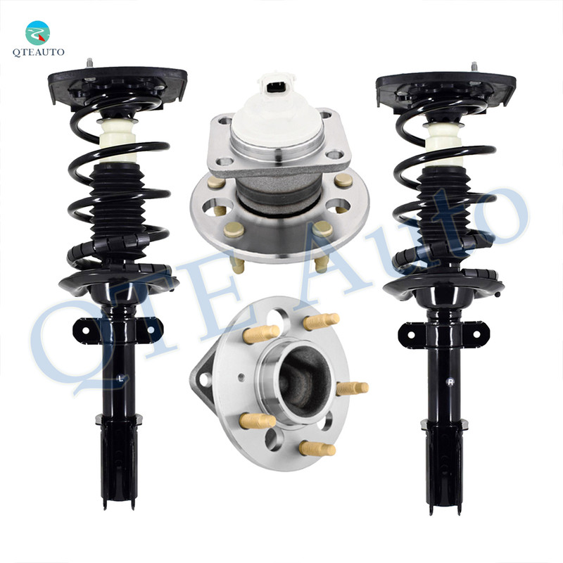 Set Rear Quick Complete Strut-Coil Spring-Wheel Hub Bearing To 1998-2002 Oldsmobile Intrigue