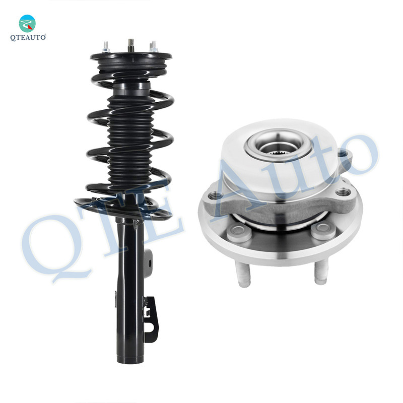 Front Right Quick Complete Strut-Coil Spring Assembly-Wheel Hub Bearing Assembly For 2010-2012 Ford Flex