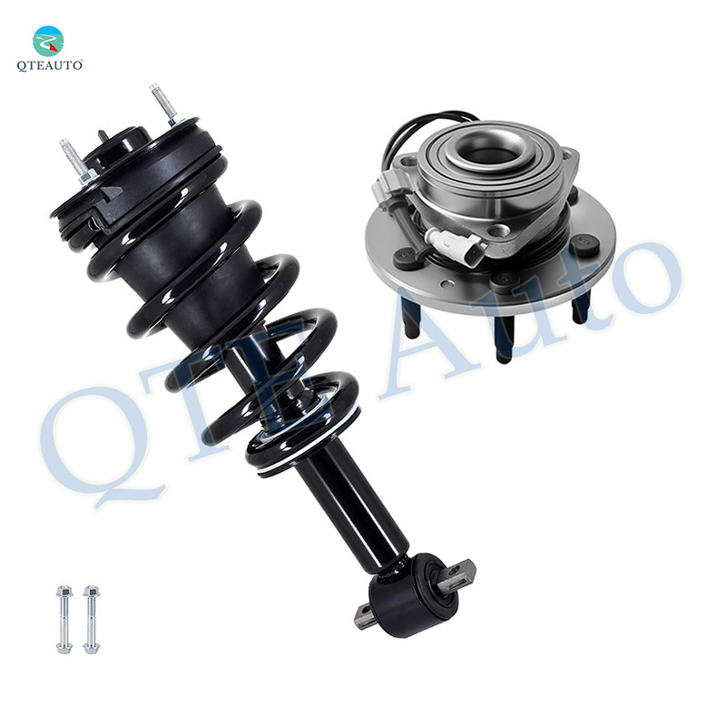 Front Quick Complete Strut-Coil Spring Assembly-Wheel Hub Bearing Assembly For 2015-2020 Chevrolet Suburban 4WD