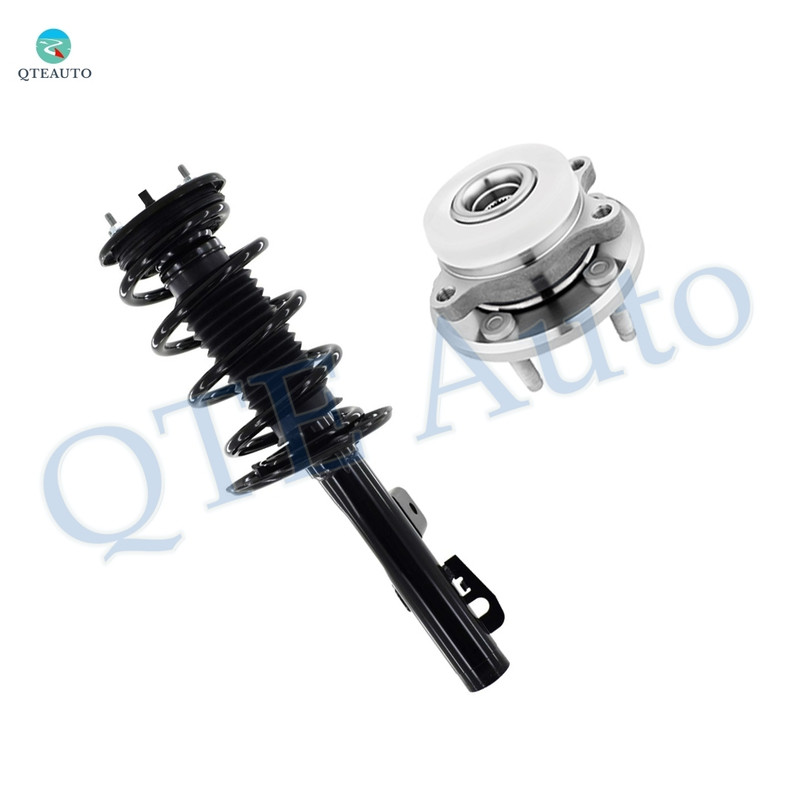Front Right Quick Complete Strut-Coil Spring Assembly-Wheel Hub Bearing Assembly For 2009 Lincoln MKS