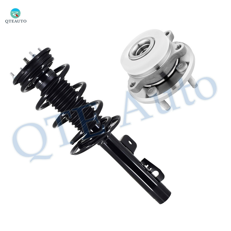Front Right Quick Complete Strut-Coil Spring Assembly-Wheel Hub Bearing Assembly For 2010 2011 Ford Taurus FWD