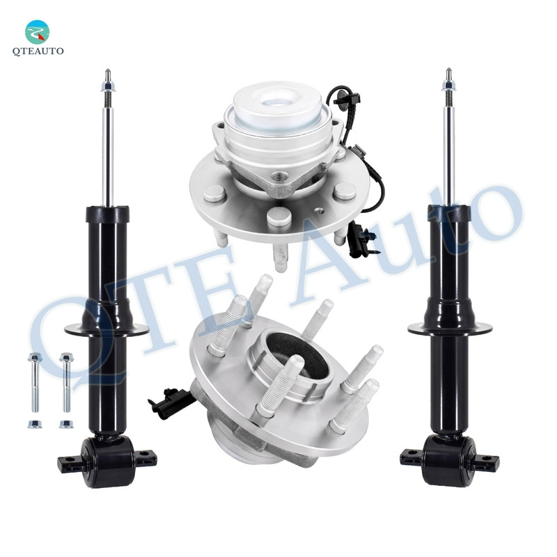 Set 4 Front Suspension Strut-Wheel Hub Bearing For 2007-2014 Chevrolet Tahoe RWD