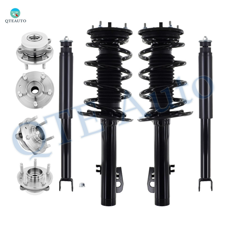 Set 8 Quick Complete Strut-Wheel Hub Bearing Assembly-Shock For 2009 Lincoln MKS Set 8 Quick Complete Strut-Wheel Hub Bearing Assembly-Shock For 2009 Lincoln MKS