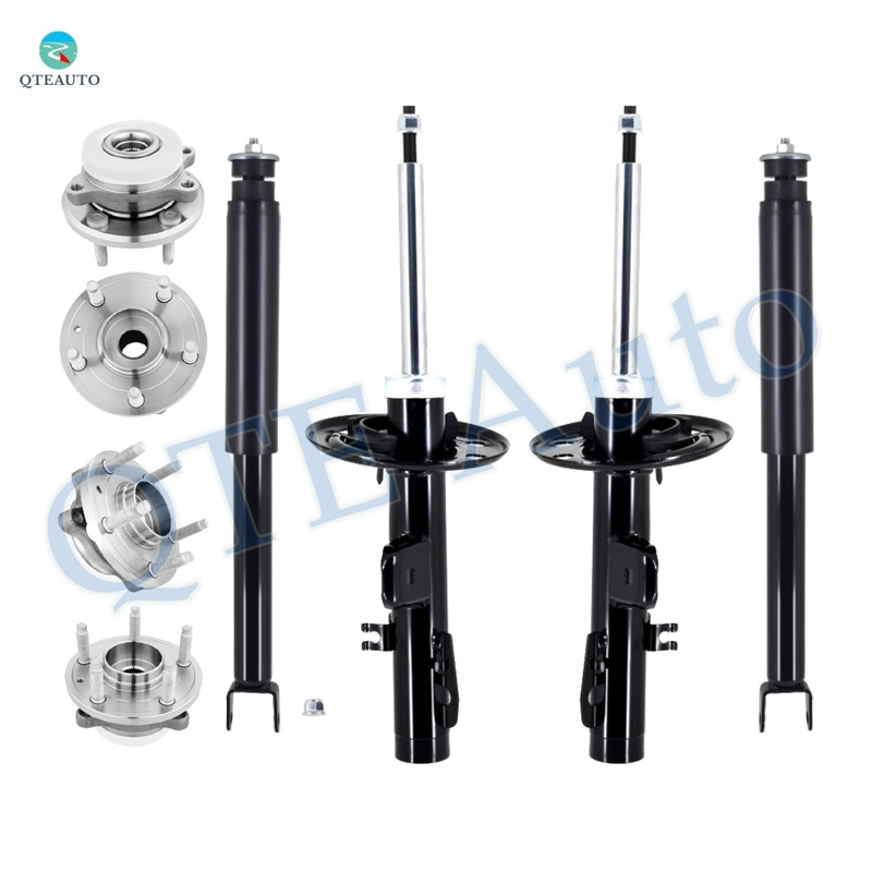 Set of 8 Suspension Strut-Wheel Hub Bearing Assembly-Shock For 2009 Lincoln MKS