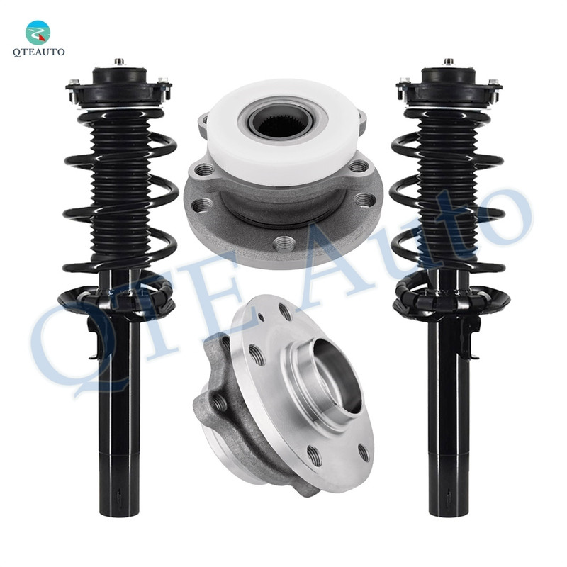 Set of 4 Front Quick Complete Strut-Wheel Hub Bearing For 2008-2013 Audi A3