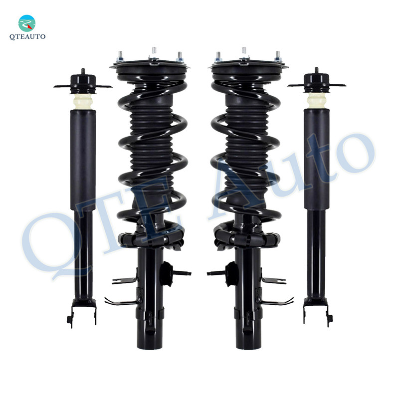 Set Front Quick Complete Strut-Coil Spring-Rear Complete Shock To 2009-2013 Infiniti G37 AWD