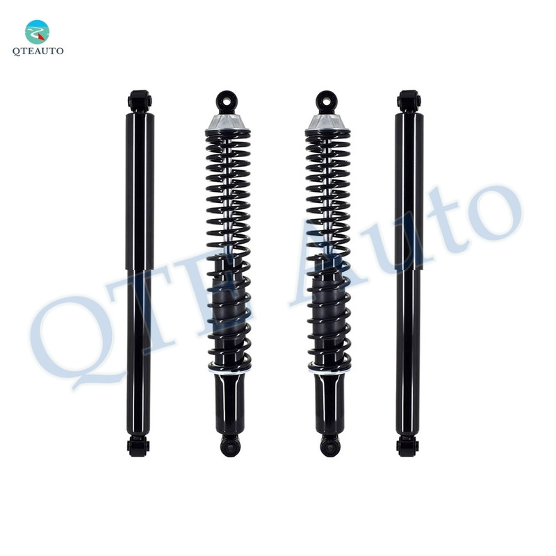 Set of 4 Front Shock-Rear Complete Shock Kit For 1997-2002 Ford Expedition Monotube Performance Upgrade